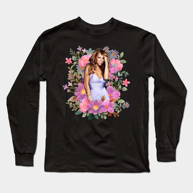 Mariah Carey Long Sleeve T-Shirt by SecretGem